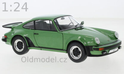 Modely autíček Porshe 911 Turbo 930, Zelená, 1:24 - WB124188, kovové modely aut Porsche od Oldmodel.cz.