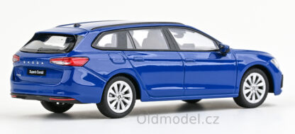 Modely autíček Škoda Superb IV Combi (2023) 1:43, Modrá Energy - 143AB-047MQ, kovové modely aut Škoda, Oldmodel.cz