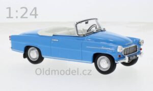 Modely autíček Škoda Felicia 63, modrá, 1959 , 1:24- WB124228, kovové modely aut Škoda, Oldmodel.cz