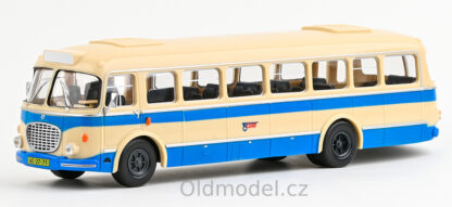 Modely autobusu 706 RTO 1:43 - ČSAD v měř. 1:43, 1960, Modrá, 143PB-003, modely autobusů, Oldmodel.cz.