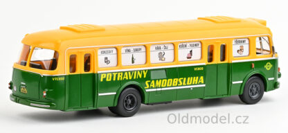 Modely autobusu 706 RTO 1:43 - Pojízdná Prodejna v měř. 1:43, 1960, Modrá, 143PB-007, modely autobusů, Oldmodel.cz.