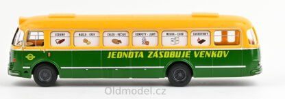 Modely autobusu 706 RTO 1:43 - Pojízdná Prodejna v měř. 1:43, 1960, Modrá, 143PB-007, modely autobusů, Oldmodel.cz.