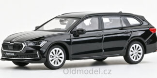 Modely autíček Škoda Superb IV Combi (2023) 1:43, Černá Ebony Metalíza - 143AB-047DE, kovové modely aut Škoda, Oldmodel.cz