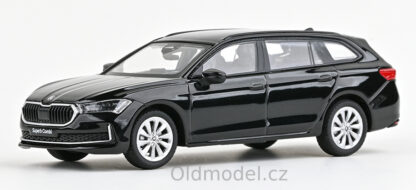 Modely autíček Škoda Superb IV Combi (2023) 1:43, Černá Ebony Metalíza - 143AB-047DE, kovové modely aut Škoda, Oldmodel.cz