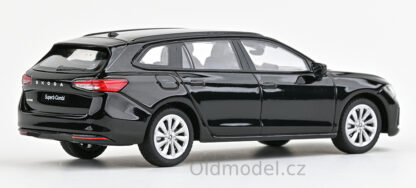 Modely autíček Škoda Superb IV Combi (2023) 1:43, Černá Ebony Metalíza - 143AB-047DE, kovové modely aut Škoda, Oldmodel.cz