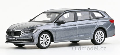 Modely autíček Škoda Superb IV Combi (2023) 1:43, Šedá Graphite Metalíza - 143AB-047CV, kovové modely aut Škoda, Oldmodel.cz