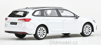 Modely autíček Škoda Superb IV Combi (2023) 1:43, Bílá Purity - 143AB-047EP, kovové modely aut Škoda, Oldmodel.cz