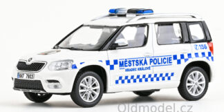 Modely autíček Škoda Yeti FL (2013), 1:43, Městská policie Hradec Králové - 143ABX-031XB08, kovové modely aut Škoda, Oldmodel.cz