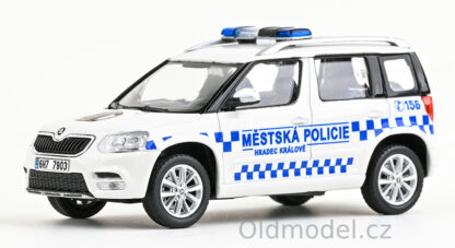 Modely autíček Škoda Yeti FL (2013), 1:43, Městská policie Hradec Králové - 143ABX-031XB08, kovové modely aut Škoda, Oldmodel.cz