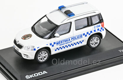 Modely autíček Škoda Yeti FL (2013), 1:43, Městská policie Hradec Králové - 143ABX-031XB08, kovové modely aut Škoda, Oldmodel.cz