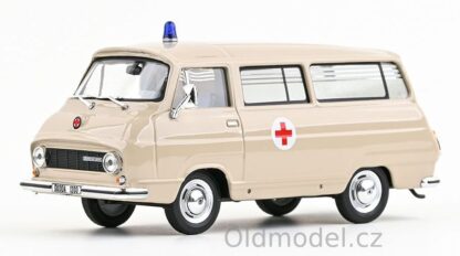 Modely autíček Škoda 1203 (1974) 1:43 - Sanitní Vůz - 143ABSX-715XO10, kovové modely aut Škoda, Oldmodel.cz