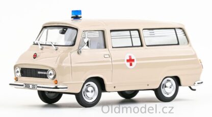 Modely autíček Škoda 1203 (1974) 1:43 - Sanitní Vůz - 143ABSX-715XO11, kovové modely aut Škoda, Oldmodel.cz