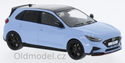 Modely autíček Hyundai i30, 2022, 1:43, IXO, modrá, 1:43 - Hyundai, kovové modely aut Hyundai od Oldmodel.cz.