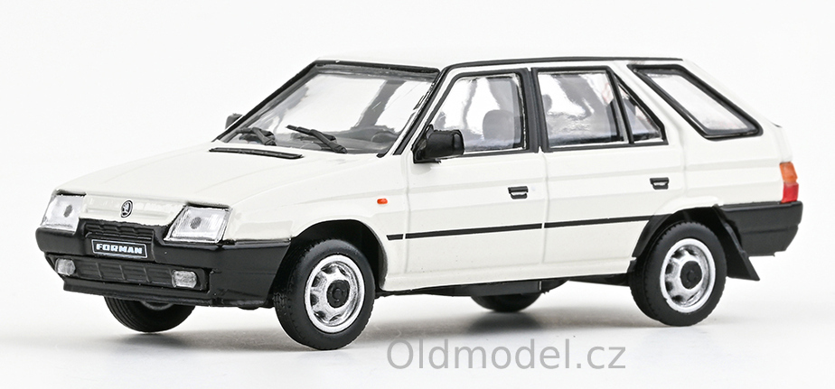 Modely autíček Škoda Forman (1993), Bílá Labutí, 1:43, 143ABS-713EK, kovové modely aut Škoda, Oldmodel.cz