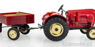 Model traktoru na klíček Porsche Diesel Master 419 s valníkem, Kovap, 1:25, 20101 - Plechové modely traktorů na klíček a další retro plechové hračky - Oldmodel.cz.
