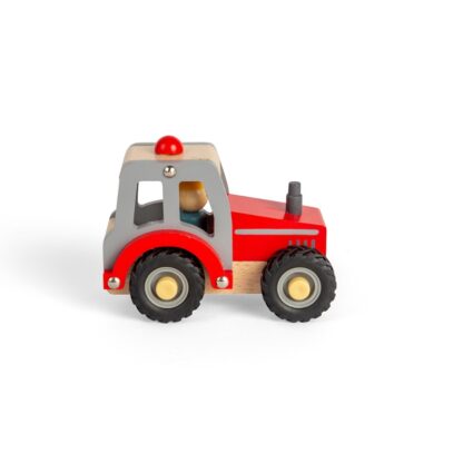 Bigjigs Toys Traktor červený - Image 2