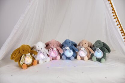 Doudou Hrací skříňka s projekcí Králíček bílý - Image 2