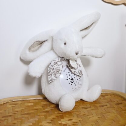 Doudou Hrací skříňka s projekcí Králíček bílý - Image 3