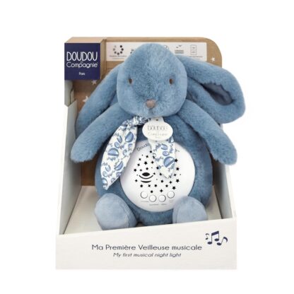 Doudou Hrací skříňka s projekcí Králíček modrý - Image 3