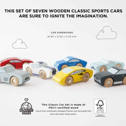 Le Toy Van  Set dřevěných sportovních autíček - Image 3