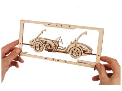 5D dřevěné mechanické puzzle Roadster MK3