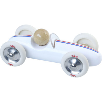 Vilac Dřevěné auto velké Grand prix vintage bílé - Image 4