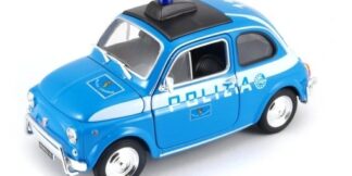 Welly Fiat Nuova 500 Polizia 1:24