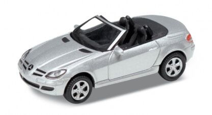 Welly Mercedes-Benz SLK 350 model 1:24 kabriolet stříbrný