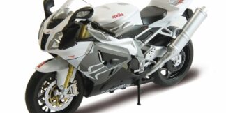 Welly Motocykl Aprilia RSV 1000R 1:10 stříbrný
