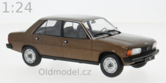 Modely autíček - kovové modely aut, Peugeot 305, hnědá, 1:24, 1977 - WB124243, kovové modely aut Peugeot, Modely autíček pro každého -Oldmodel.cz