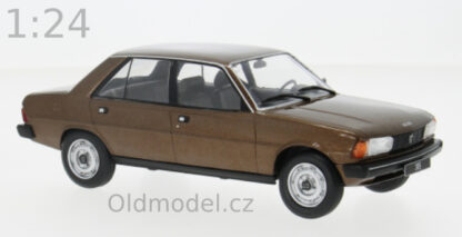 Modely autíček - kovové modely aut, Peugeot 305, hnědá, 1:24, 1977 - WB124243, kovové modely aut Peugeot, Modely autíček pro každého -Oldmodel.cz