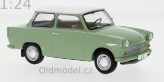 Modely autíček - kovové modely aut, Trabant 601, zelená světlá, 1:24, 1965 - WB124241, kovové modely aut Trabant, Modely autíček pro každého -Oldmodel.cz