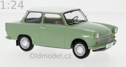 Modely autíček - kovové modely aut, Trabant 601, zelená světlá, 1:24, 1965 - WB124241, kovové modely aut Trabant, Modely autíček pro každého -Oldmodel.cz