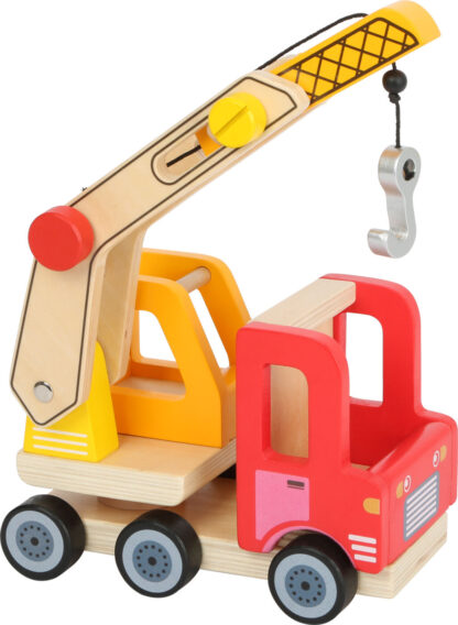 small foot Dřevěné auto s jeřábem - poškozený obal