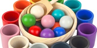 2Kids Toys Duhové kuličky a kalíšky 12 barev
