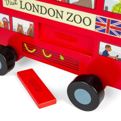 Bigjigs Toys Tahací hračka Londýnský autobus - Image 3