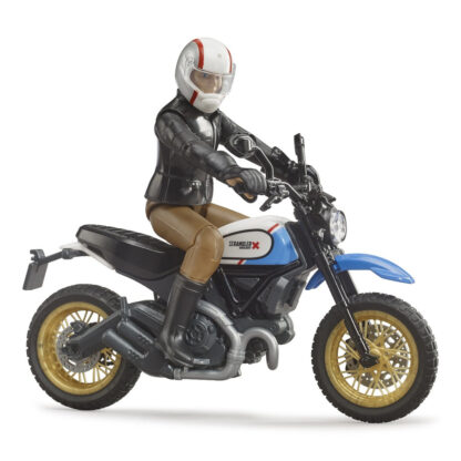 Bruder 63051 BWORLD Motocykl Scrambler Ducati Cafe Racer s jezdcem - Image 4