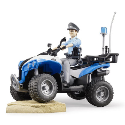 Bruder BWORLD modrá čtyřkolka policie s figurkou - Image 3