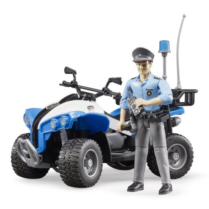 Bruder BWORLD modrá čtyřkolka policie s figurkou - Image 4