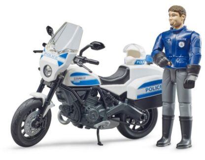 Bruder BWORLD policejní motocykl Ducati Scrambler s jezdcem - Image 4
