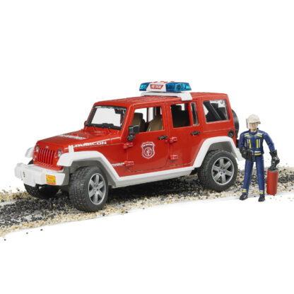 Bruder Červený požární JEEP WRANGLER s figurkou a příslušenstvím - Image 2