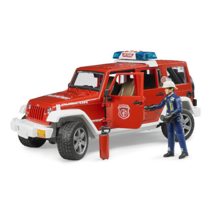Bruder Červený požární JEEP WRANGLER s figurkou a příslušenstvím - Image 3