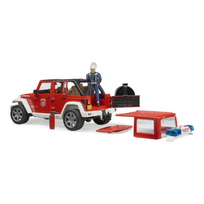 Bruder Červený požární JEEP WRANGLER s figurkou a příslušenstvím - Image 4