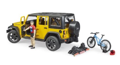 Bruder Jeep Wrangler Rubicon s cyklistou a kolem - Image 2