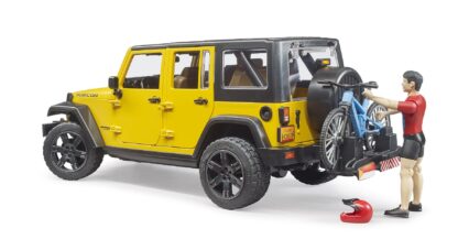 Bruder Jeep Wrangler Rubicon s cyklistou a kolem - Image 3