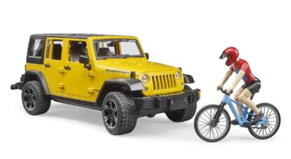 Bruder Jeep Wrangler Rubicon s cyklistou a kolem - Image 4