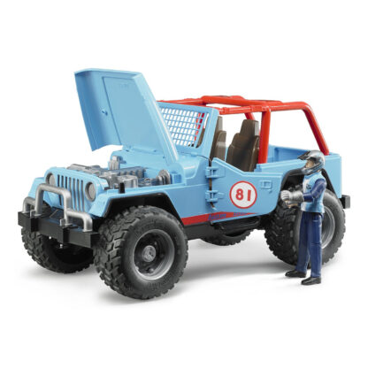 Bruder Modré auto JEEP s řidičem - Image 5