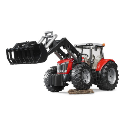 Bruder Traktor MASSEY FERGUSON 7624 s čelním nakladačem - Image 4