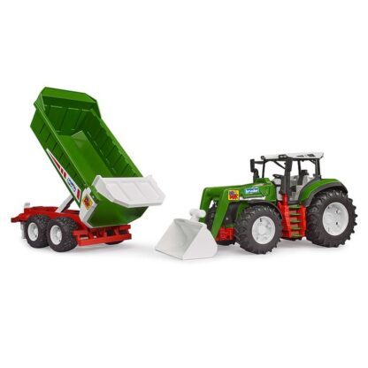 Bruder Traktor ROADMAX s čelním nakladačem a vozem - Image 2