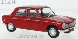 Modely autíček - kovové modely aut, Peugeot 204, červená, 1:24, 1968 - WB124181, kovové modely aut Peugeot, Modely autíček pro každého -Oldmodel.cz